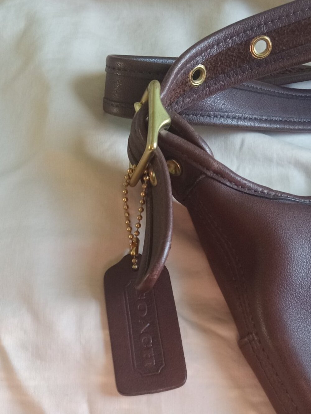 Vintage Coach Legacy Mahogany Leather Handbag Style 9136 vin - Picture 14 of 14